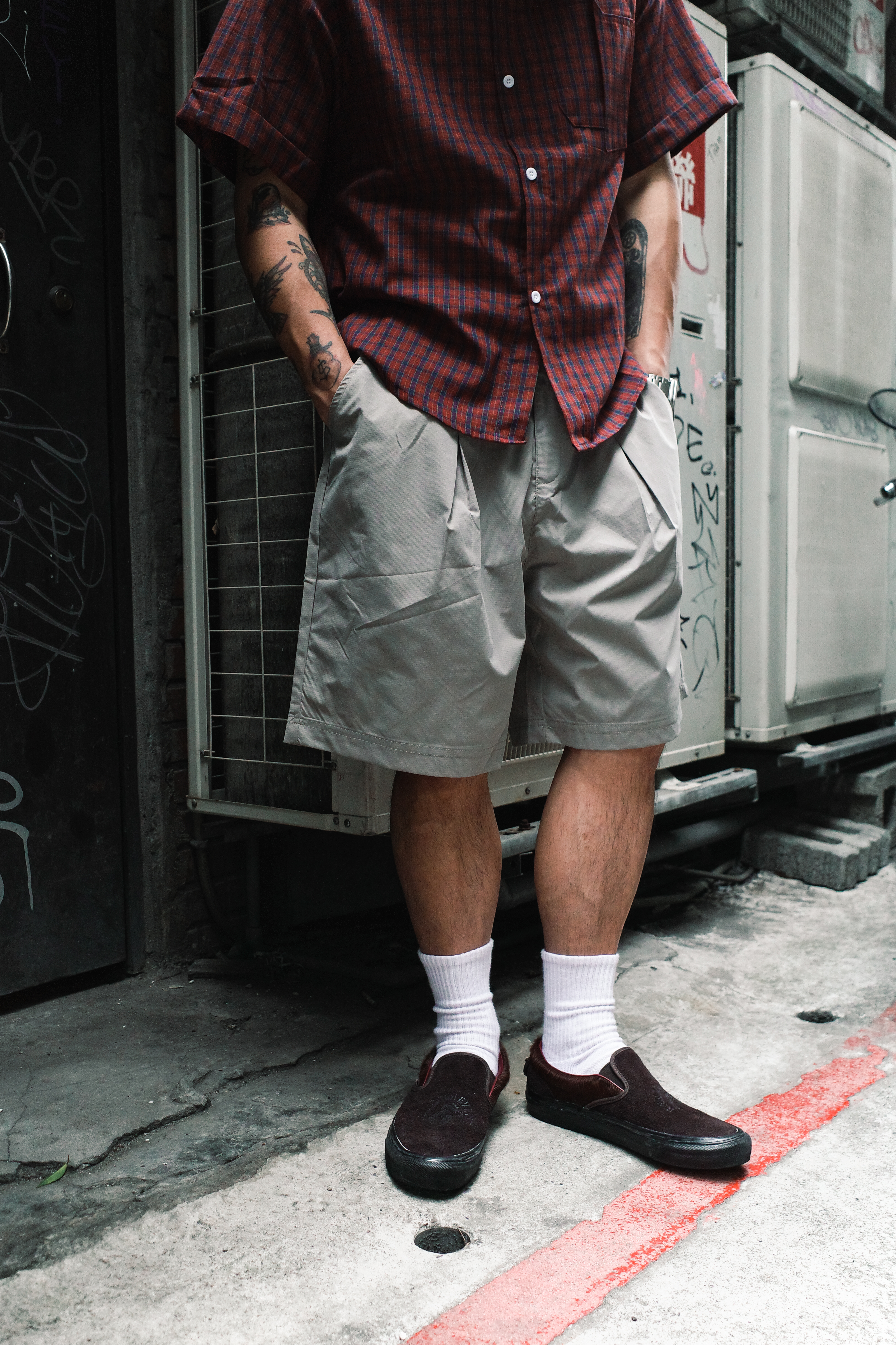 『Always_Good』機能 直筒 闊腿 短褲