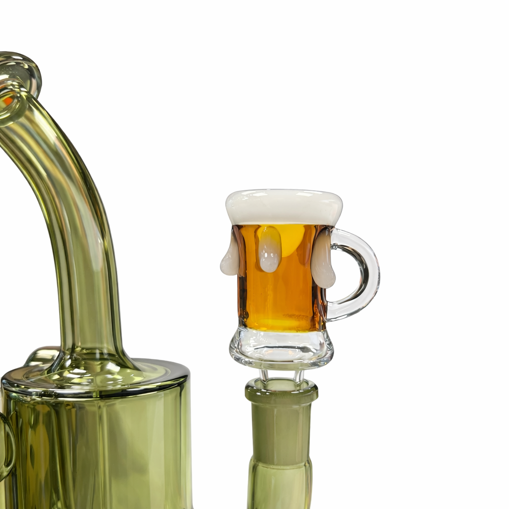 A11 Beer-shaped Glass Bowl 啤酒玻璃煙鍋 - 14mm