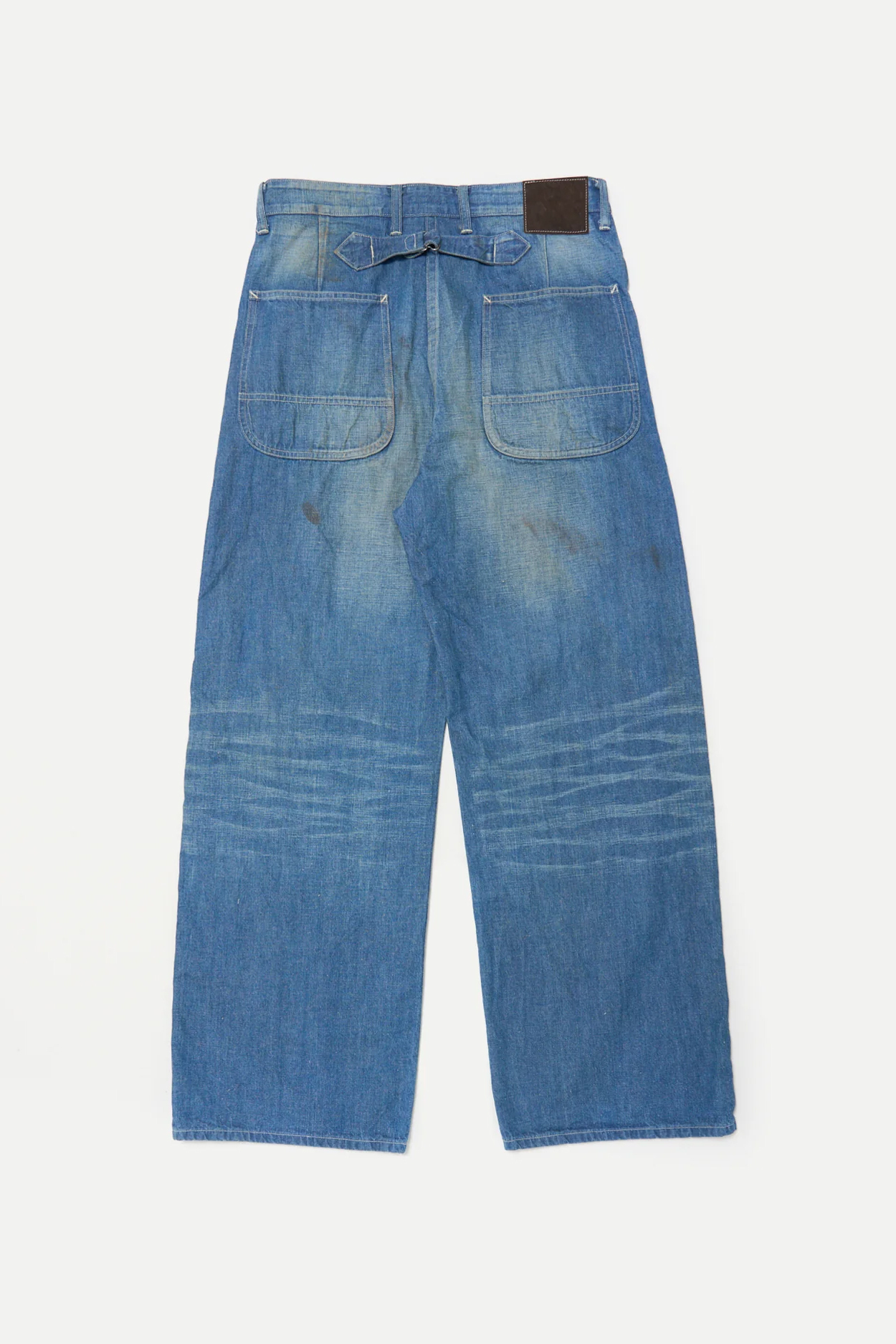 TAIGA TAKAHASHI LOT.717 DAMAGED PAINTER PANTS WITH BUCKLE