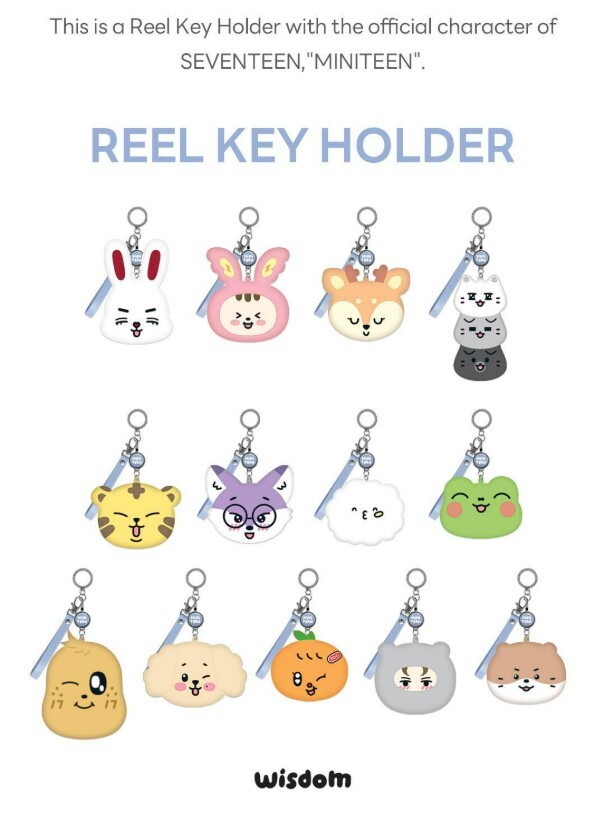 【預購】韓國代購 SEVENTEEN MINITEEN 官方授權 伸縮零錢包 小包 鑰匙圈 吊飾
