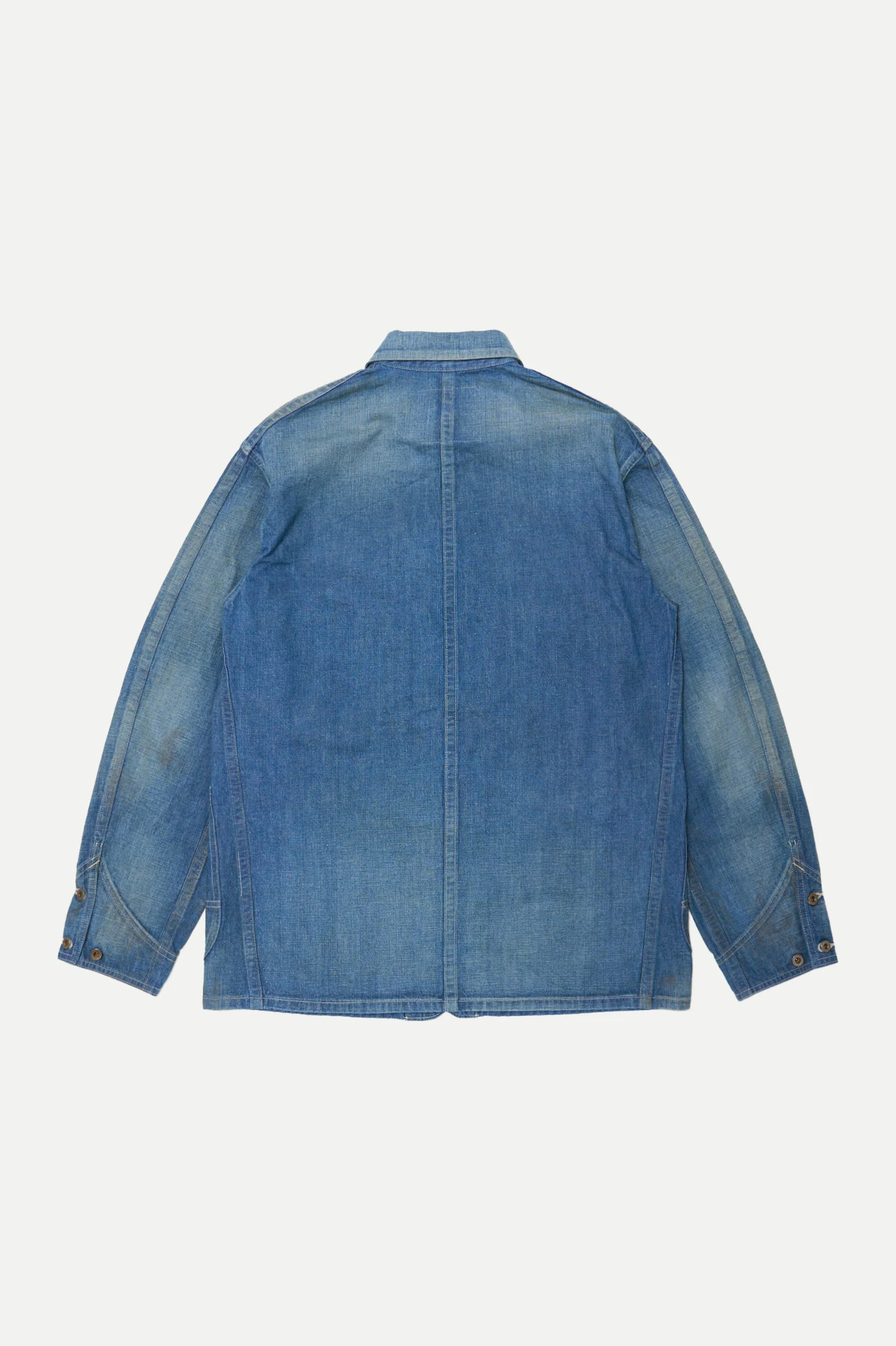 TAIGA TAKAHASHI LOT.716 DAMAGED COVERALL JACKET WITH CHINSTRAP