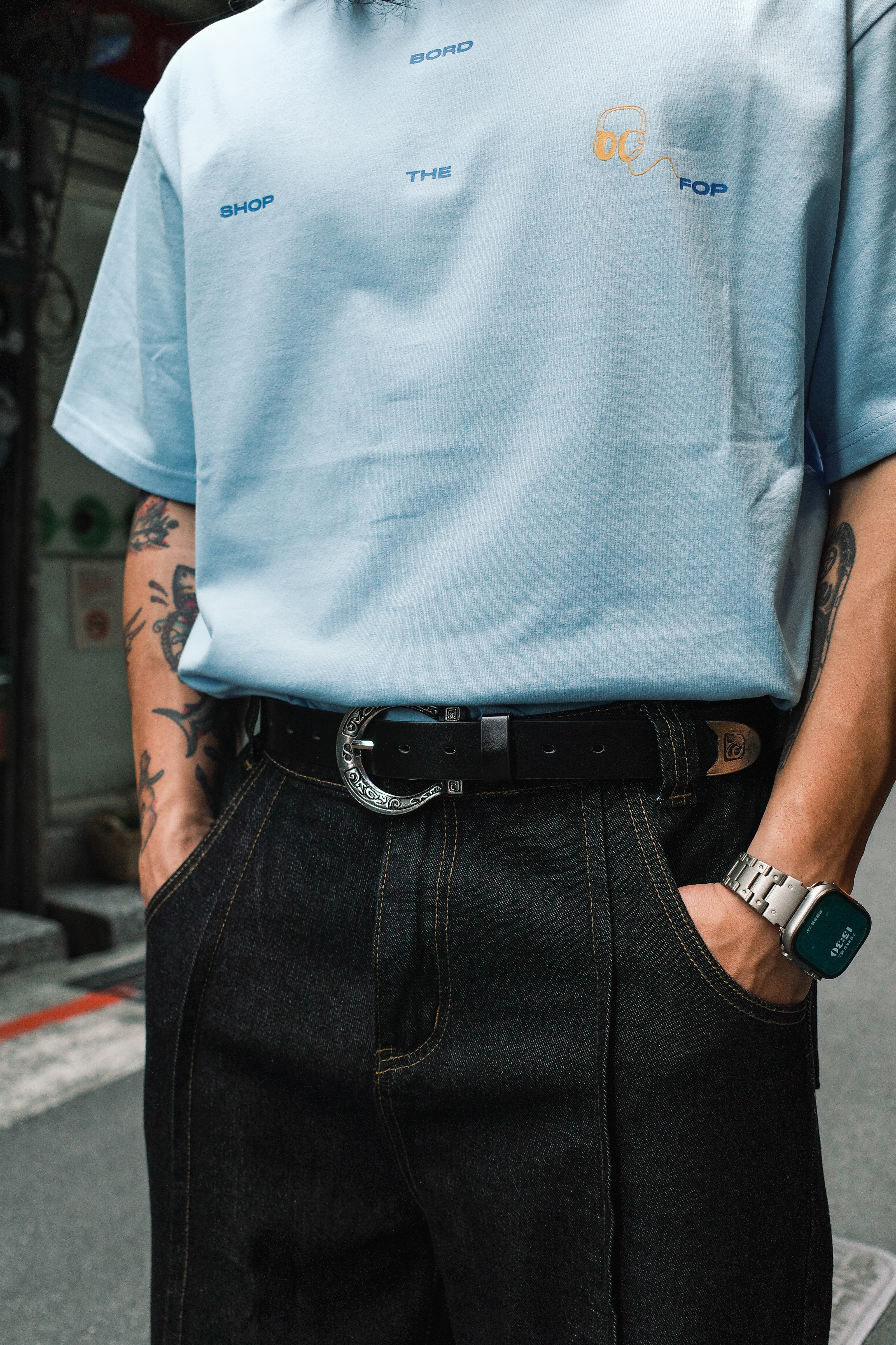 『Always_Good』馬蹄鐵 雕花 腰帶