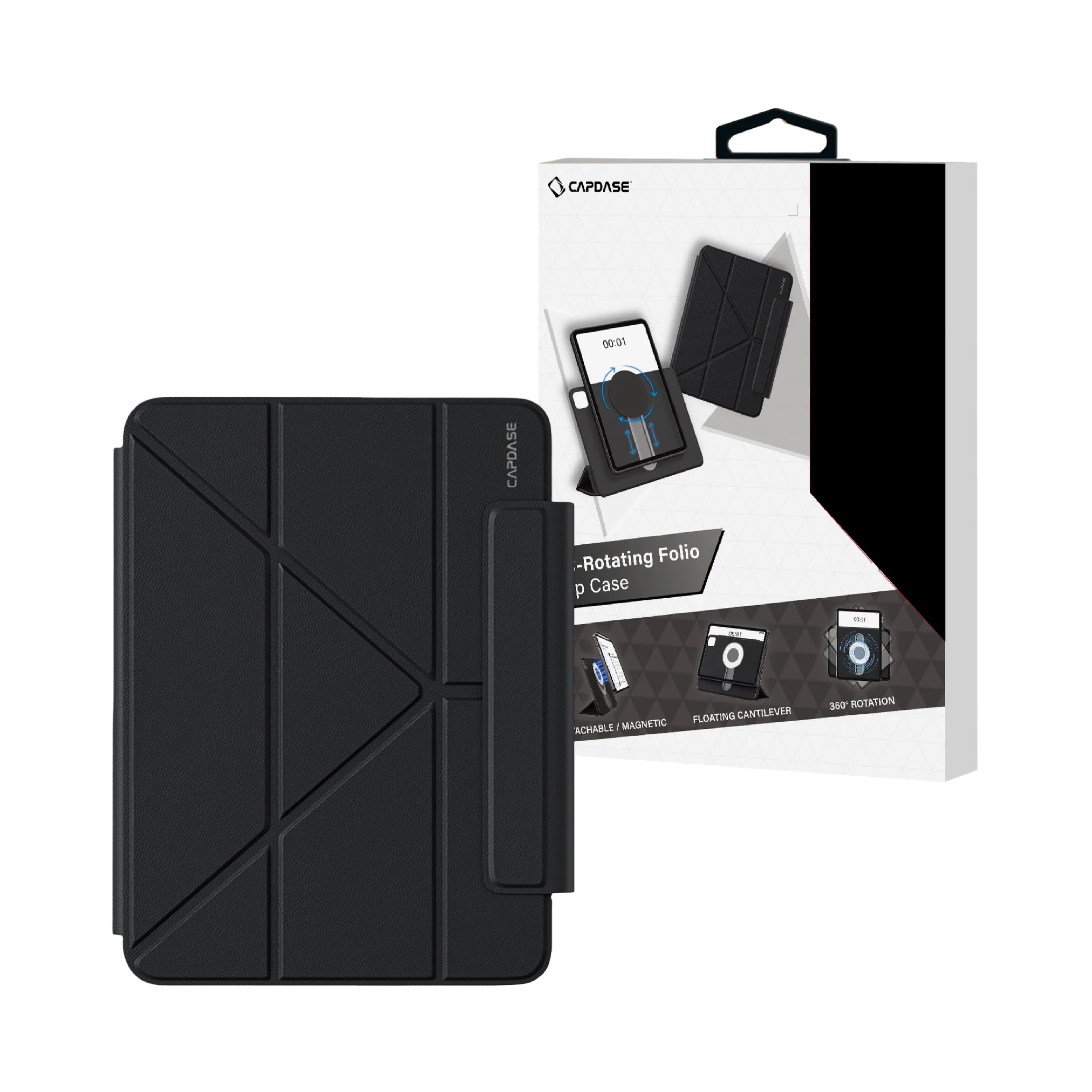 Capdase iPad Pro 11" (M4/M5) FC-Rotating Folio 翻蓋保護殼