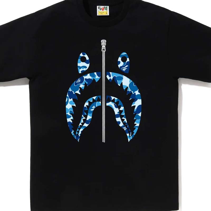 BAPE Abc Camo Shark Tee 藍迷彩 鯊魚 短袖 黑色 BAPE-626 [台灣現貨]