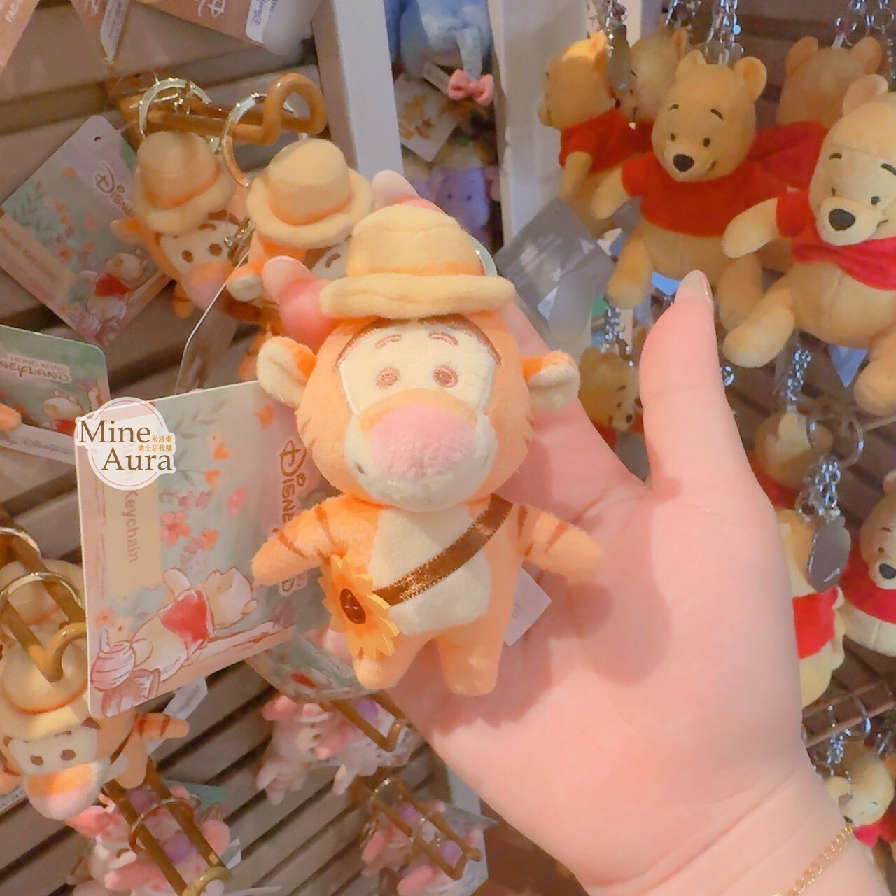 小熊維尼與好友們 甜蜜旅程 跳跳虎 Tigger 絨毛 鑰匙圈 吊飾 小熊維尼 Winnie the Pooh -香港迪士尼樂園