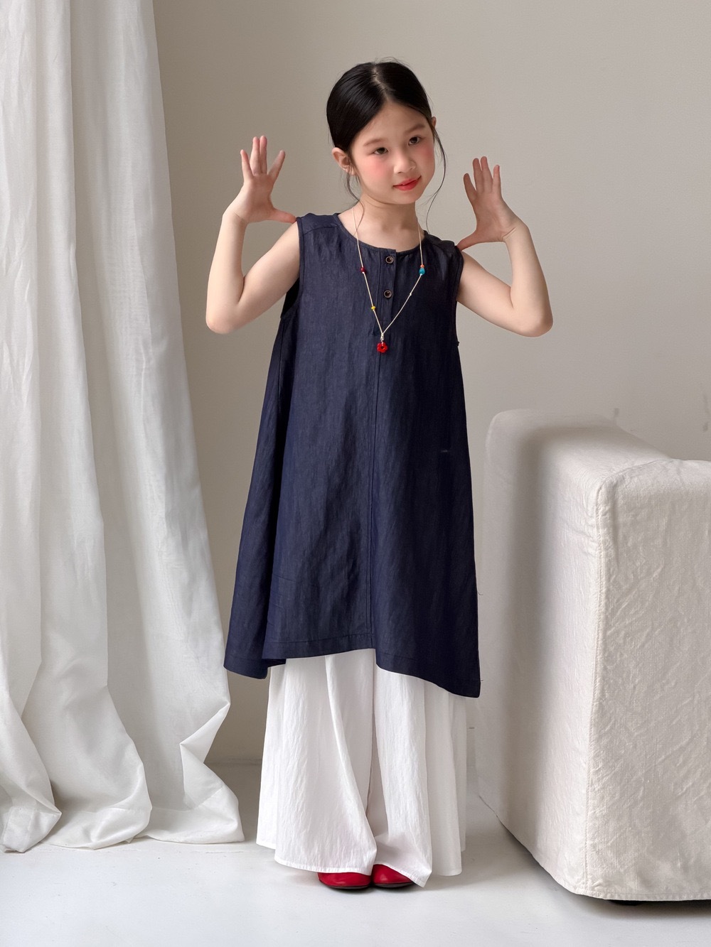 文藝寬鬆感背心洋裝