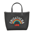 Crisathena Glam Rainbow Small Tote Bag CT-250414D-BLACK -M