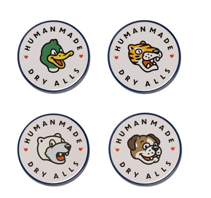 <本週新品> HUMAN MADE 動物系列 杯墊 鐵盒裝