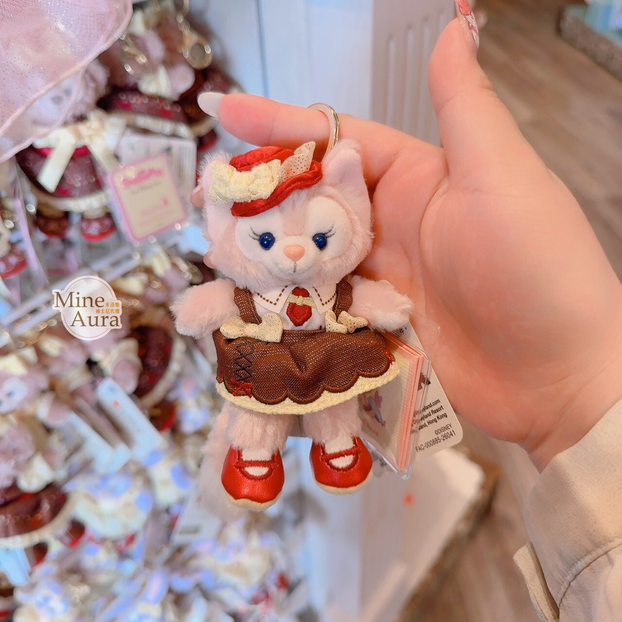 甜品系列 玲娜貝兒 Lina bell 絨毛 鑰匙圈 吊飾 -香港迪士尼樂園
