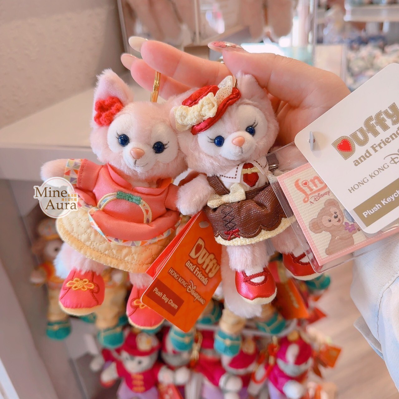 甜品系列 玲娜貝兒 Lina bell 絨毛 鑰匙圈 吊飾 -香港迪士尼樂園