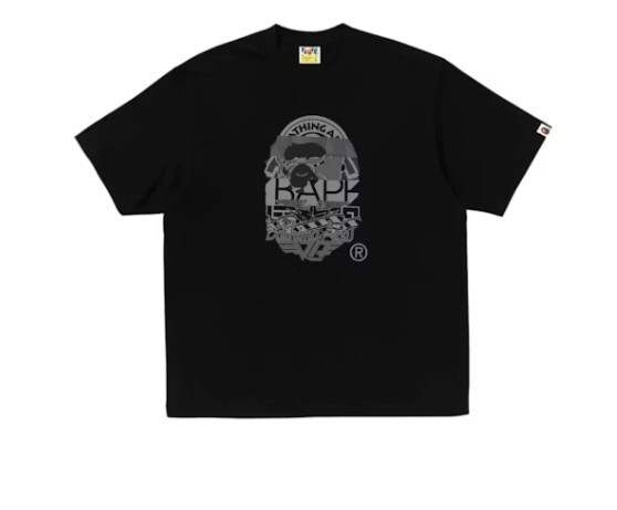 BAPE Multi Logo Ape Head Relaxed Fit Tee