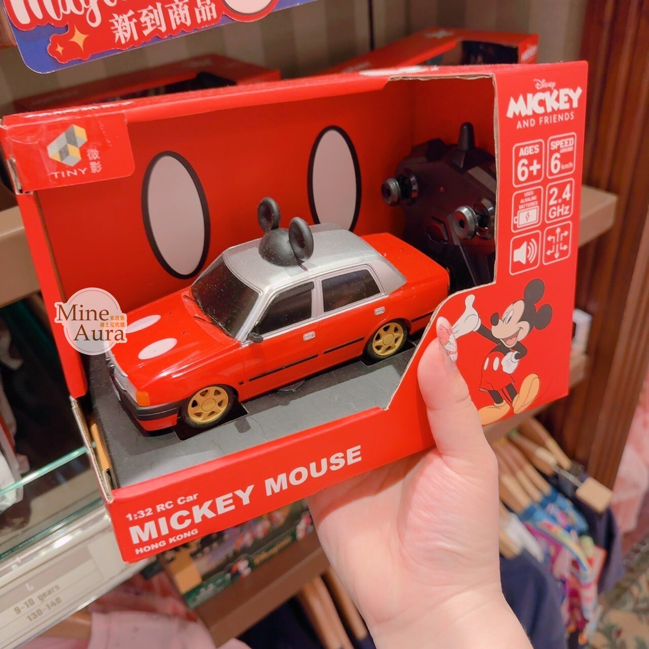 香港限定 TINY x 米奇 Mickey 聯名 香港 的士 1:32 玩具 遙控車 模型車 擺飾