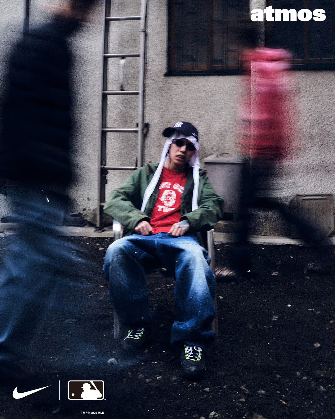 NIKE X MLB CAP DARK CINDER 聯名款 MLB 隊徽 刺繡LOGO老帽
