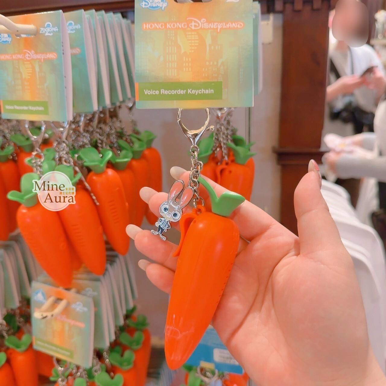 哈茱蒂 Judy 兔 警官 胡蘿蔔造型 玩具 錄音筆 鑰匙圈 吊飾 動物方城市 Zootopia -香港迪士尼樂園