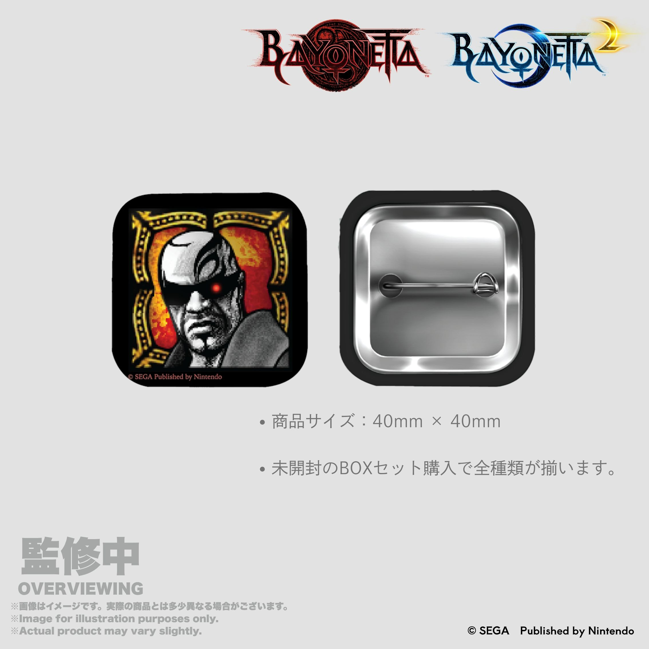 「ACG.GO」「預購」"Bayonetta" Bewitchments Trading Pin Badge BOX