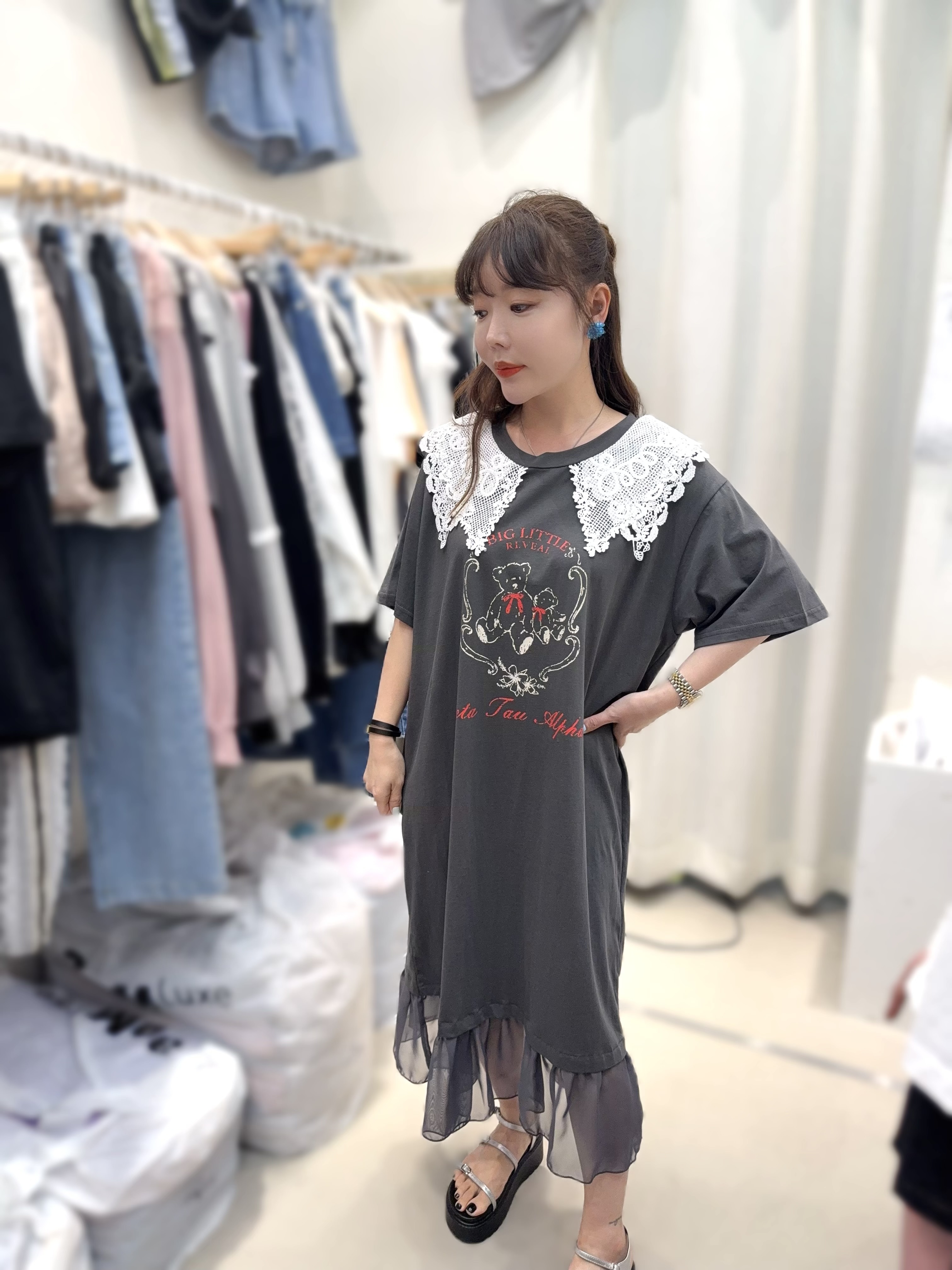 L10 胸46  腰46  HIP 48  長44 $489 (一口價)