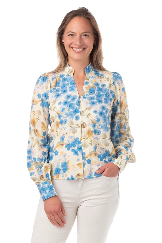 英國代購 - FRANCHETTI BOND Filide Ruffle Shirt