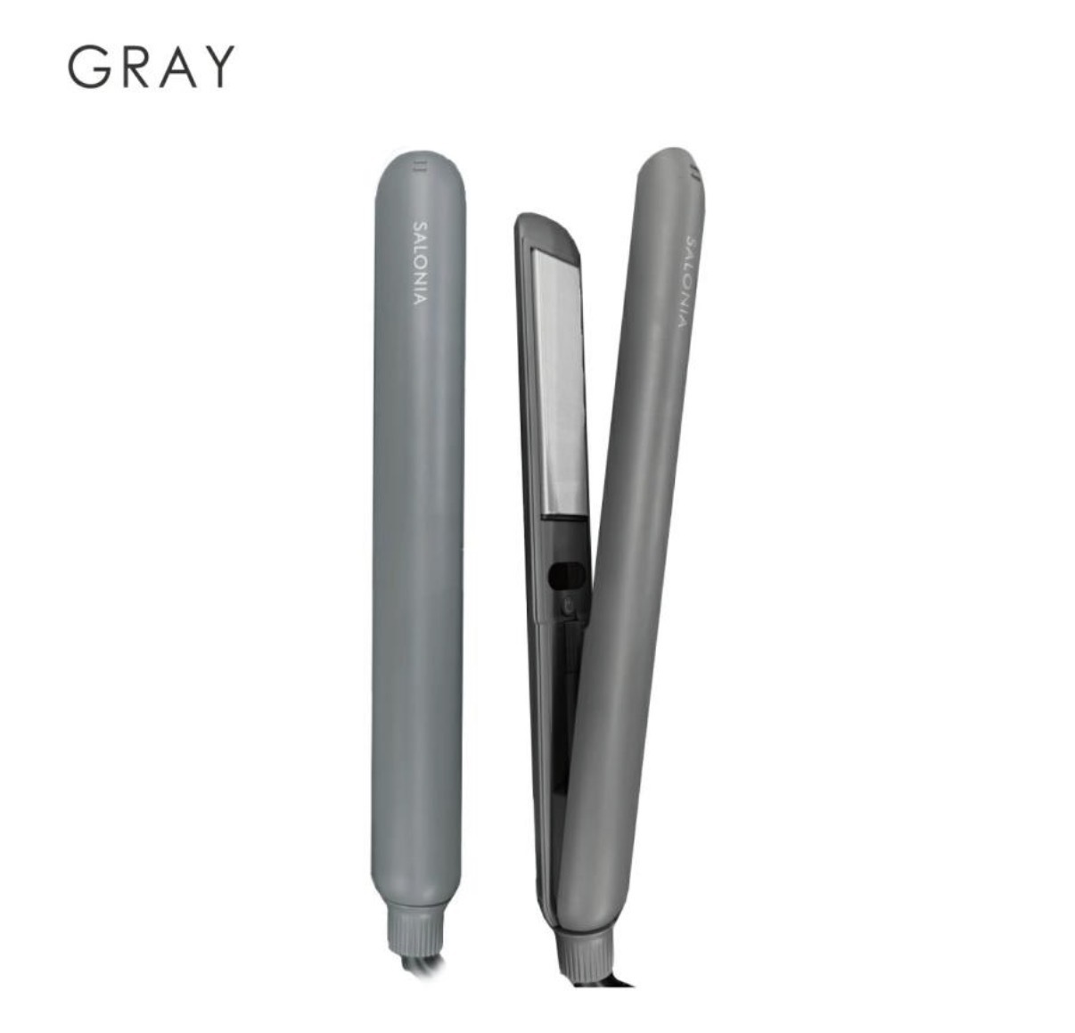 【超大優惠】JP Salonia Smooth Shine PREMIUM 升級版 絲滑順亮直髮夾 24mm 黑灰色 6803 TK260413