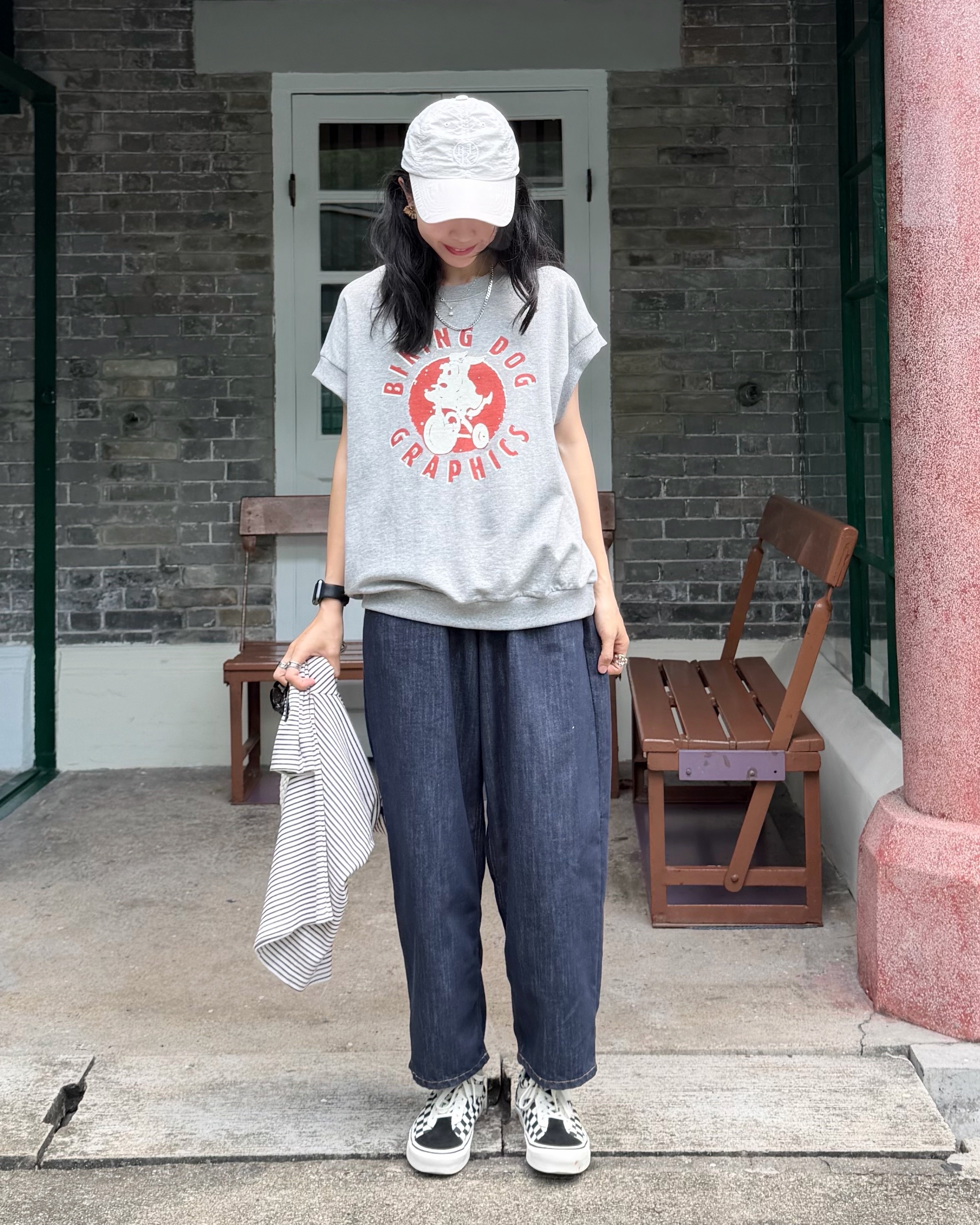 4月新品♥Biking Dog cotton tee