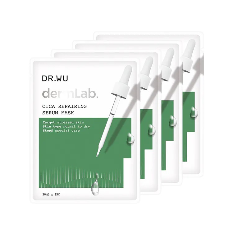 DR WU 積雪草舒敏精華面膜4片/盒