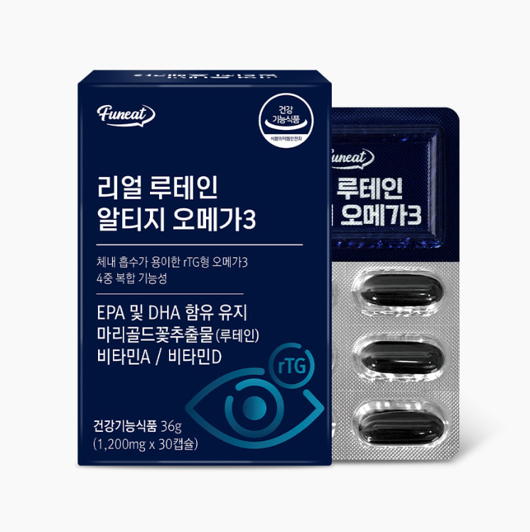 MP260413-F26-【韓國Funeat】 葉黃素+RTG歐米伽3 (30粒) (1個月份)-(EXP-18/12/2027)