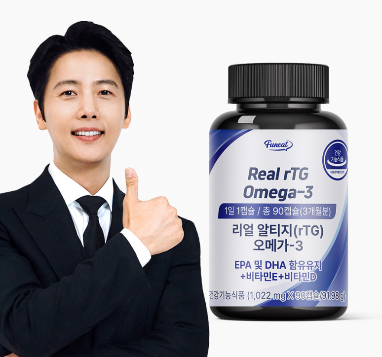 MP260413-F29-【韓國Funeat】 rTG（RTG）歐米伽3 (90粒) (3個月份) - 新包裝-(EXP-16/11/2027)