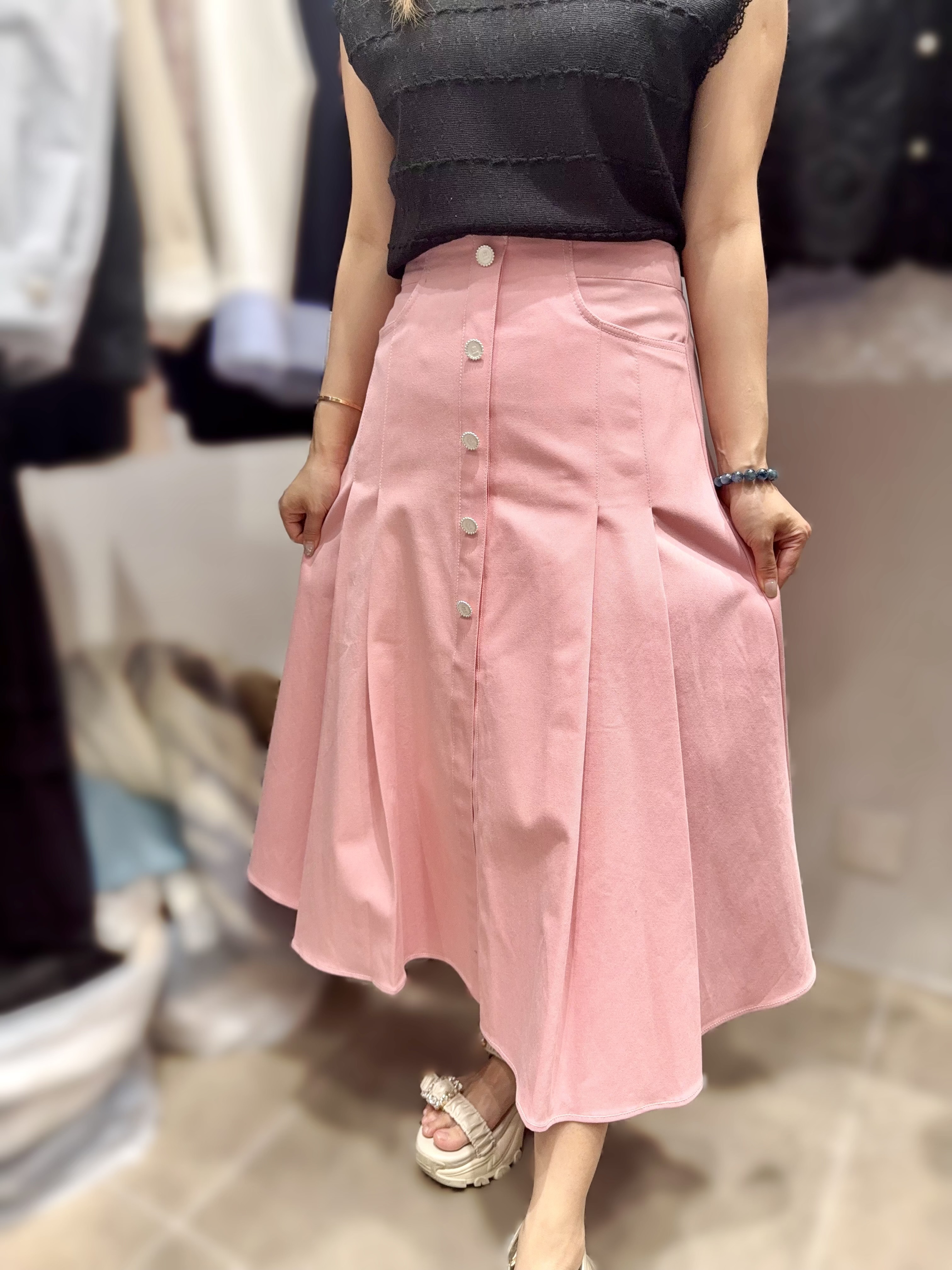 EN42    棉長裙    S腰27 -30   HIP 47   長 29.5   /    M腰29  -32   HIP49   長30.5   $569 [一口價]