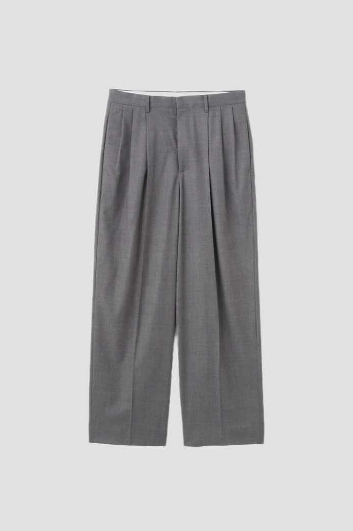 YLÈVE SUPER120'S CHAMBRAY WOOL 3TACK TR