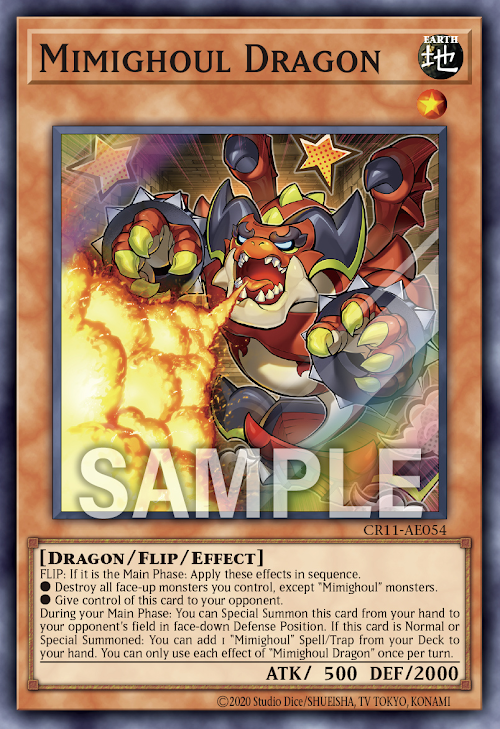 CR11-AE054 (SR/PSER)Mimighoul Dragon(寶箱食屍鬼 龍)