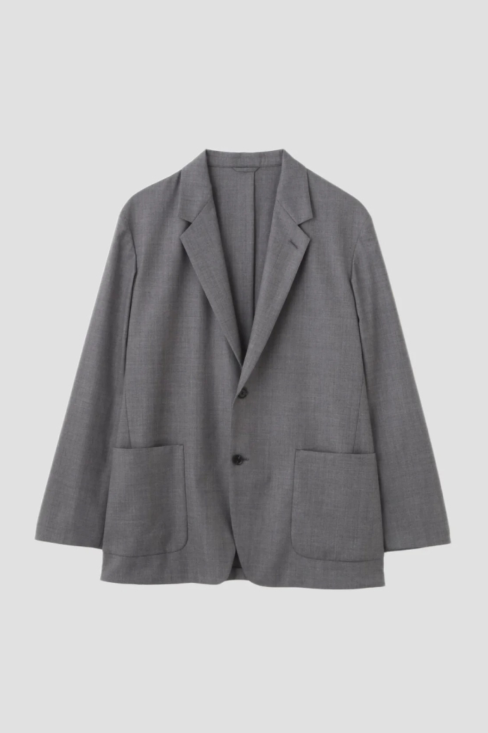 YLÈVE SUPER120'S CHAMBRAY WOOL JK