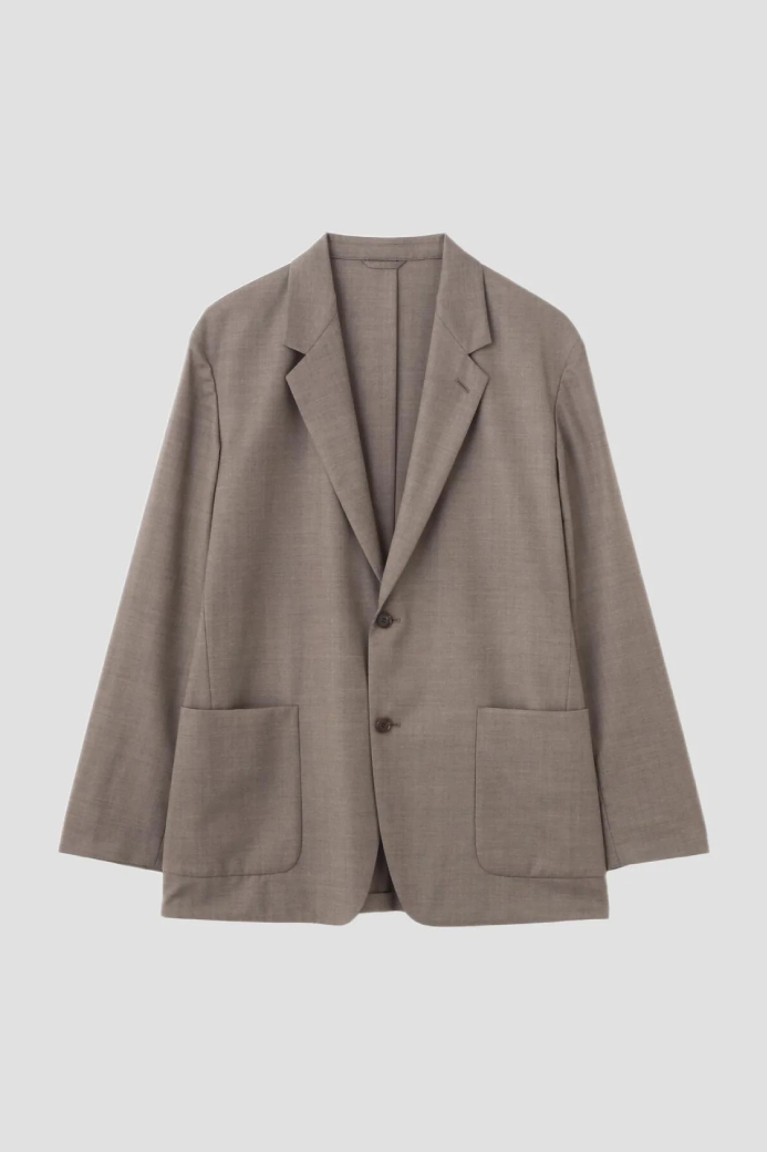 YLÈVE SUPER120'S CHAMBRAY WOOL JK