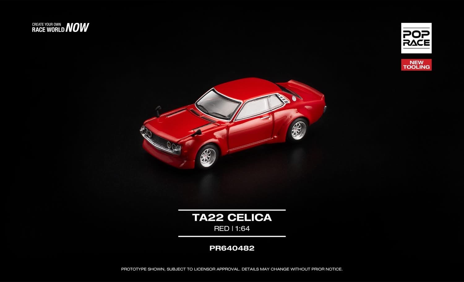 預訂 Pre Order - POPRACE TA22 CELICA - RED NEW TOOLING PR640482
