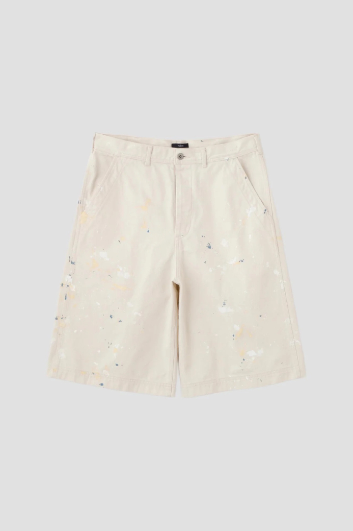 YLÈVE HAND PAINT DENIM SHORTS (2COL)