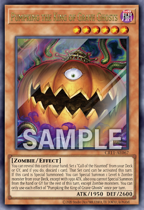 CR11-AE067  (UR/SER)Pumpking the King of Grave Ghosts (墓場鬼 南瓜王)