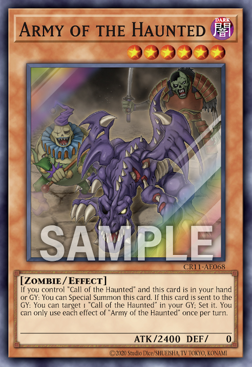 CR11-AE068  (SR)Army of the Haunted (不死軍隊)