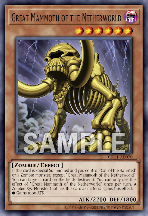CR11-AE070  Great Mammoth of the Netherworld (冥界的魔象)