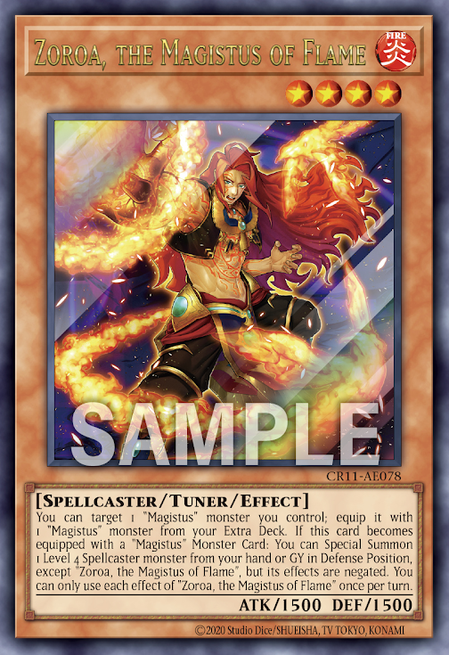 CR11-AE078 (UR/SER)Zoroa, the Magistus of Flame(絕火的大賢者 鎖羅亞)