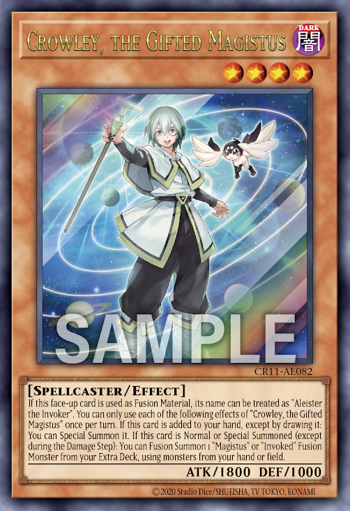 CR11-AE082 (UR/SER)Crowley, the Gifted Magistus(天賦的魔導士 克勞利)