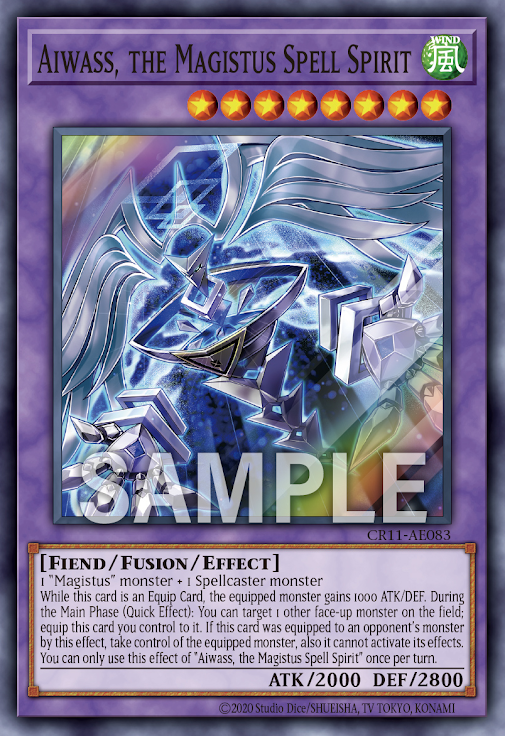 CR11-AE083 (SR)Aiwass, the Magistus Spell Spirit(法典的守護者 艾華斯)