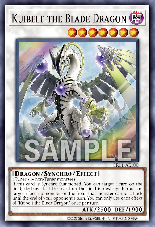 CR11-AE100 (SR)Kuibelt the Blade Dragon(帶刃龍 庫依貝特)