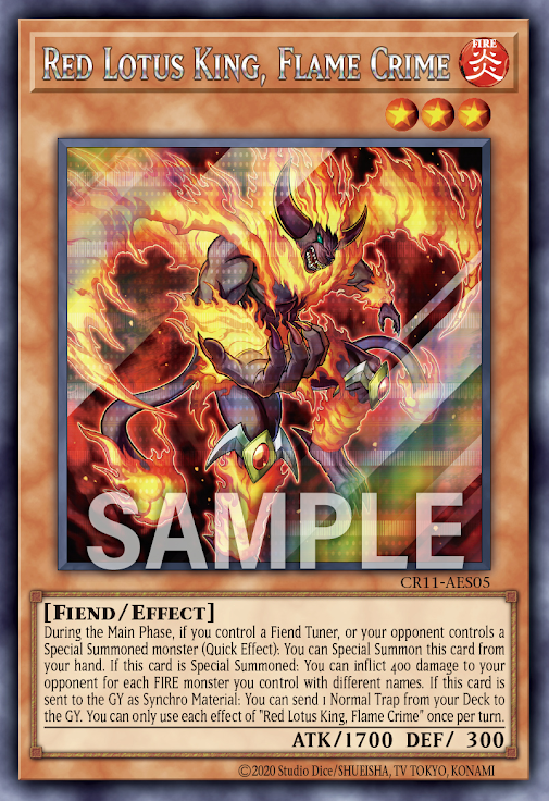 CR11-AES05 (SER)Red Lotus King, Flame Crime(紅蓮王 焰罪)