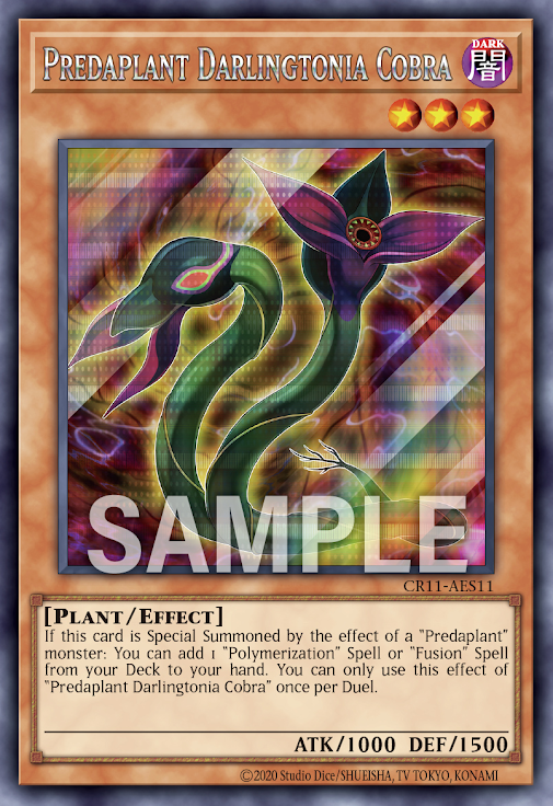 CR11-AES11 (SER)Predaplant Darlingtonia Cobra(捕食植物 蛇瓶草眼鏡蛇)