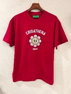 Crisathena Sunflower T-Shirt in Red CT-CH2626-RED-M