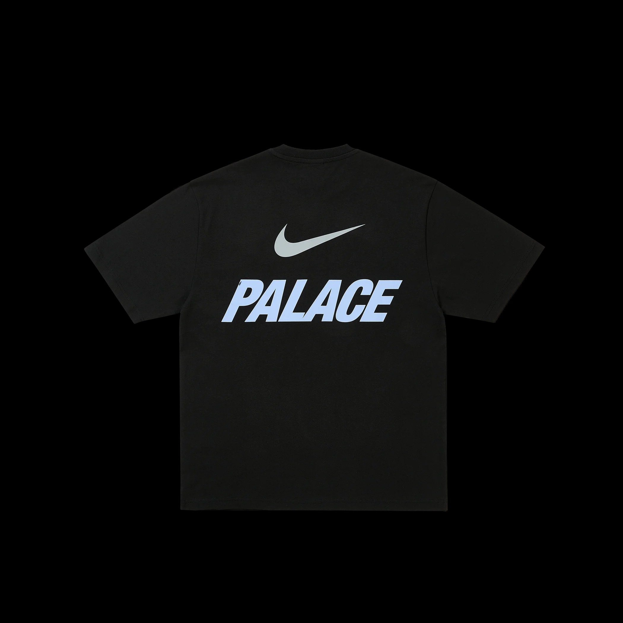 PALACE NIKE FONT SWOOSH T-SHIRT BLACK