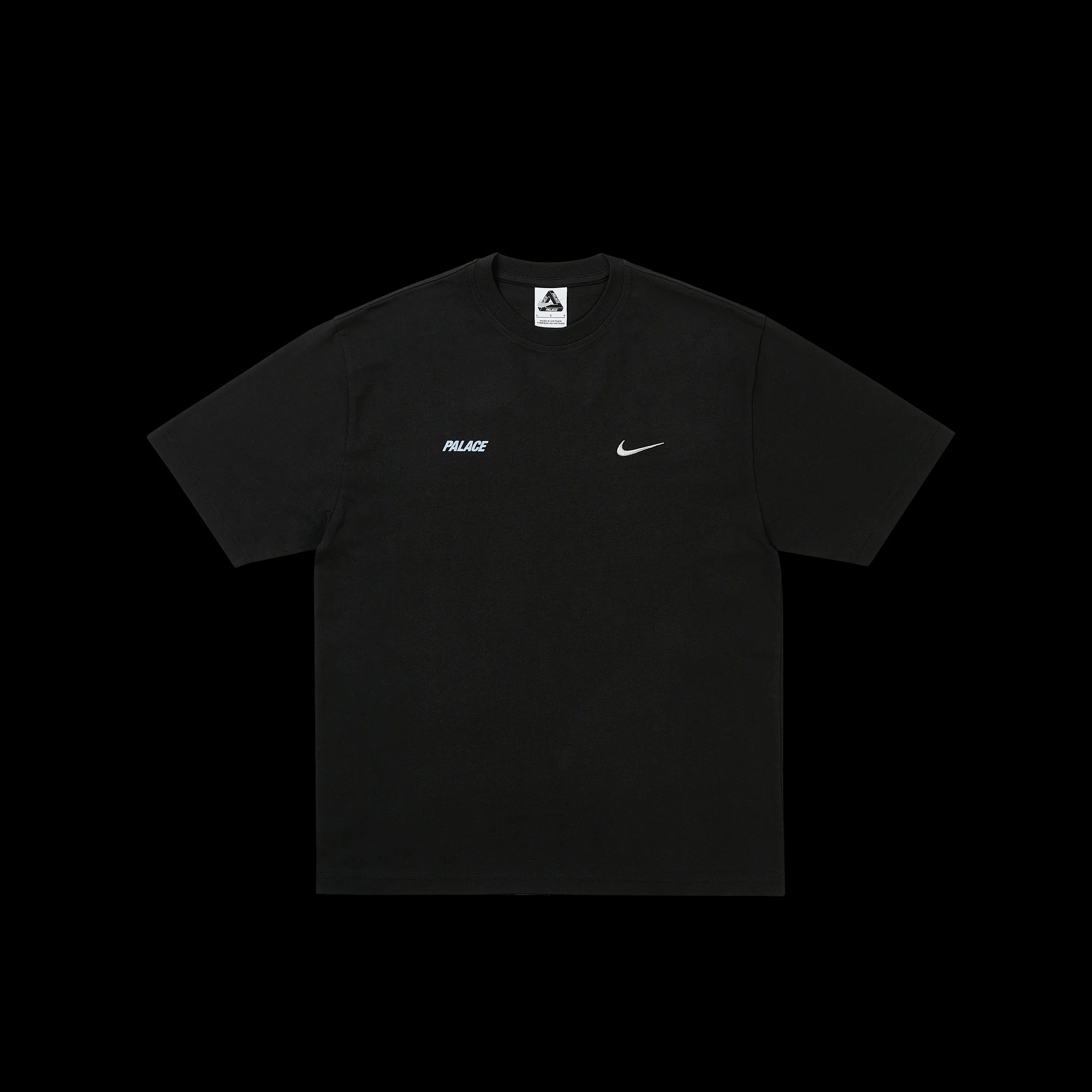 PALACE NIKE FONT SWOOSH T-SHIRT BLACK