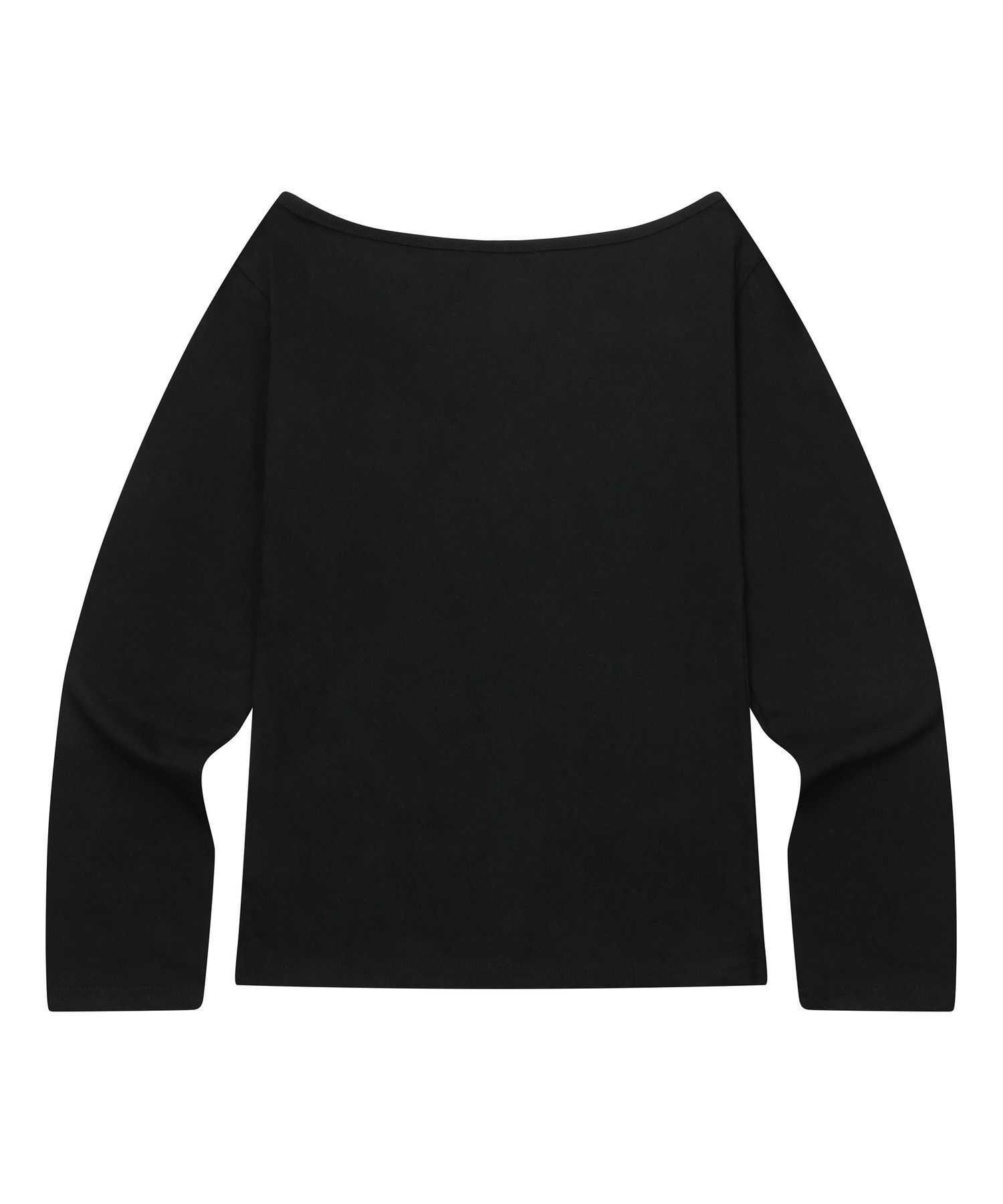 MUCENT 單肩愛心 Logo 長袖 T 恤 P0000BGR