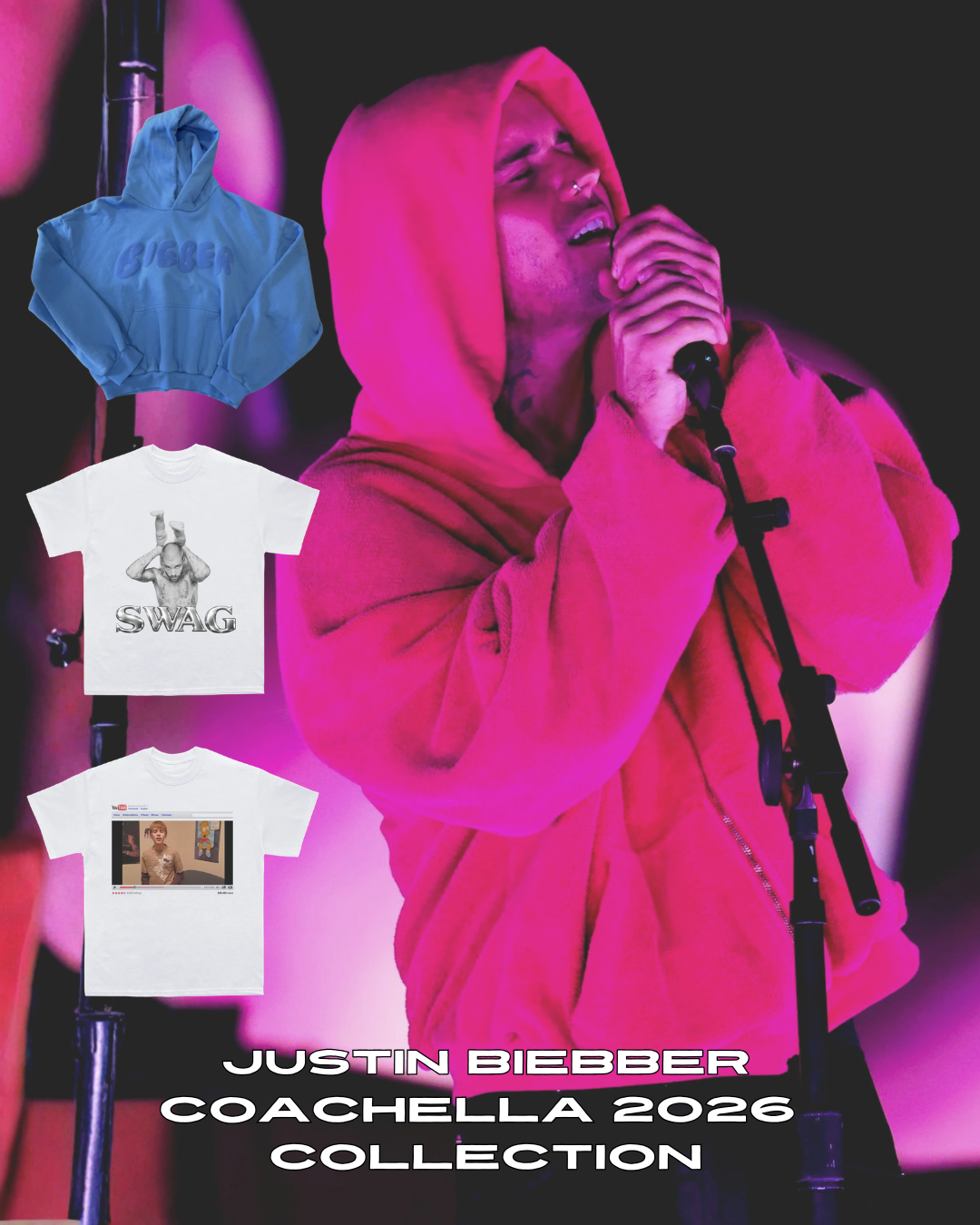 Coachella Justin Bieber 2026 科切拉 藝人授權 小賈斯汀 小賈 系列商品