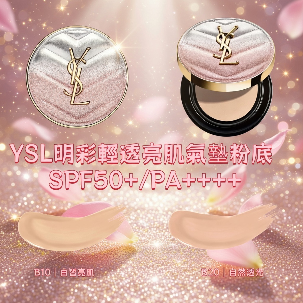 YSL明彩輕透亮肌氣墊粉底 SPF50+/PA++++