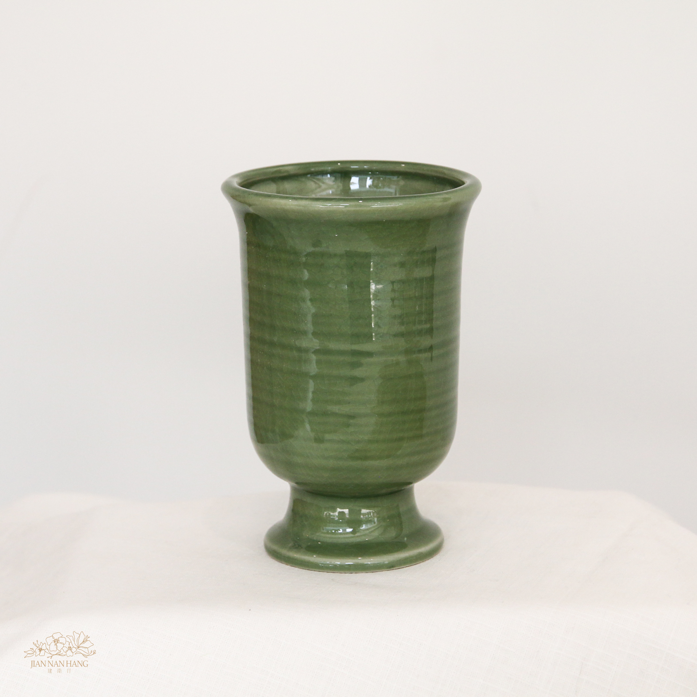 陶瓷花器 中式高腳花器 2色