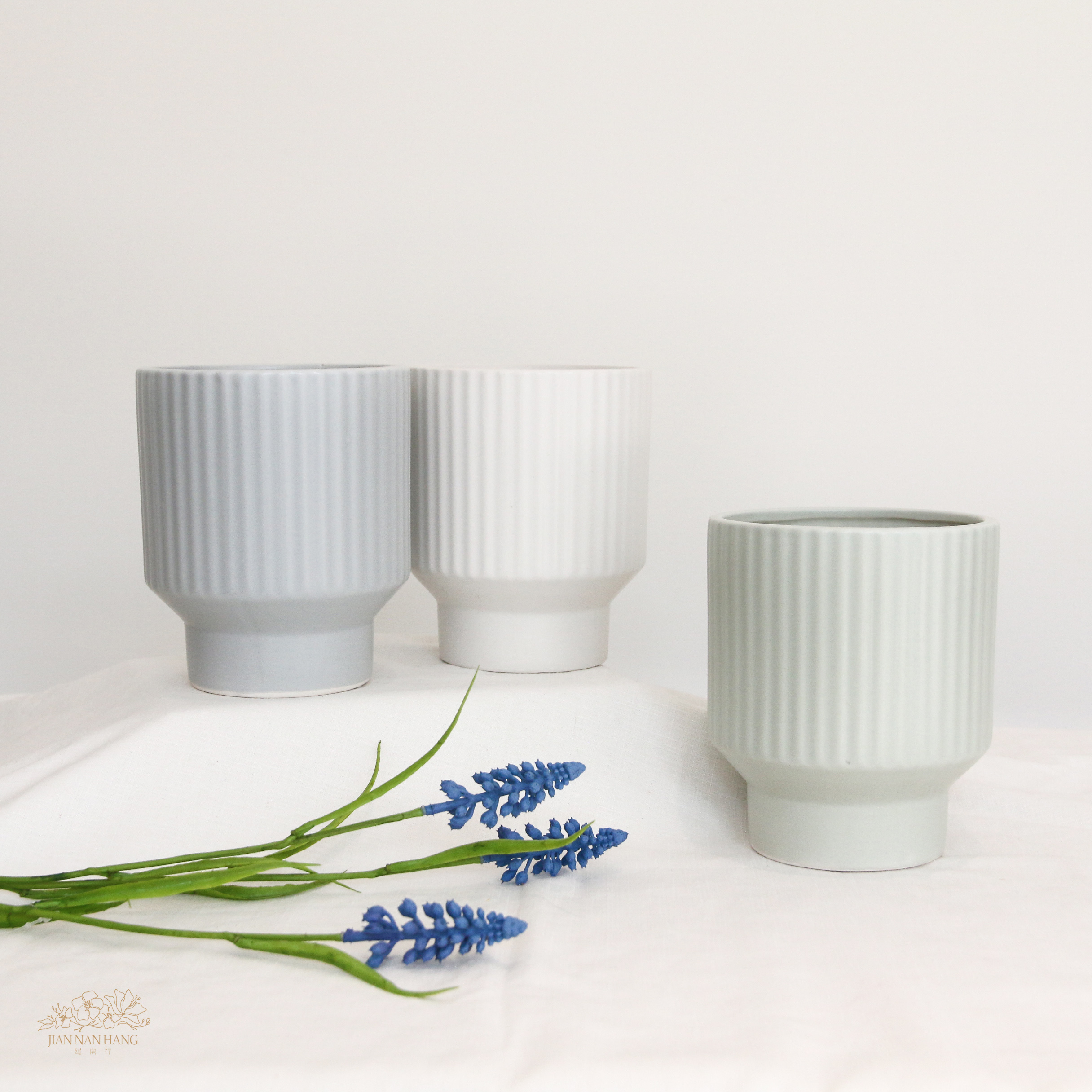 陶瓷花器 高腳蝴蝶蘭盆 4色